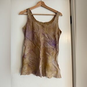 Robin Kaplan Natural Hand Dyed Silk Tank Top